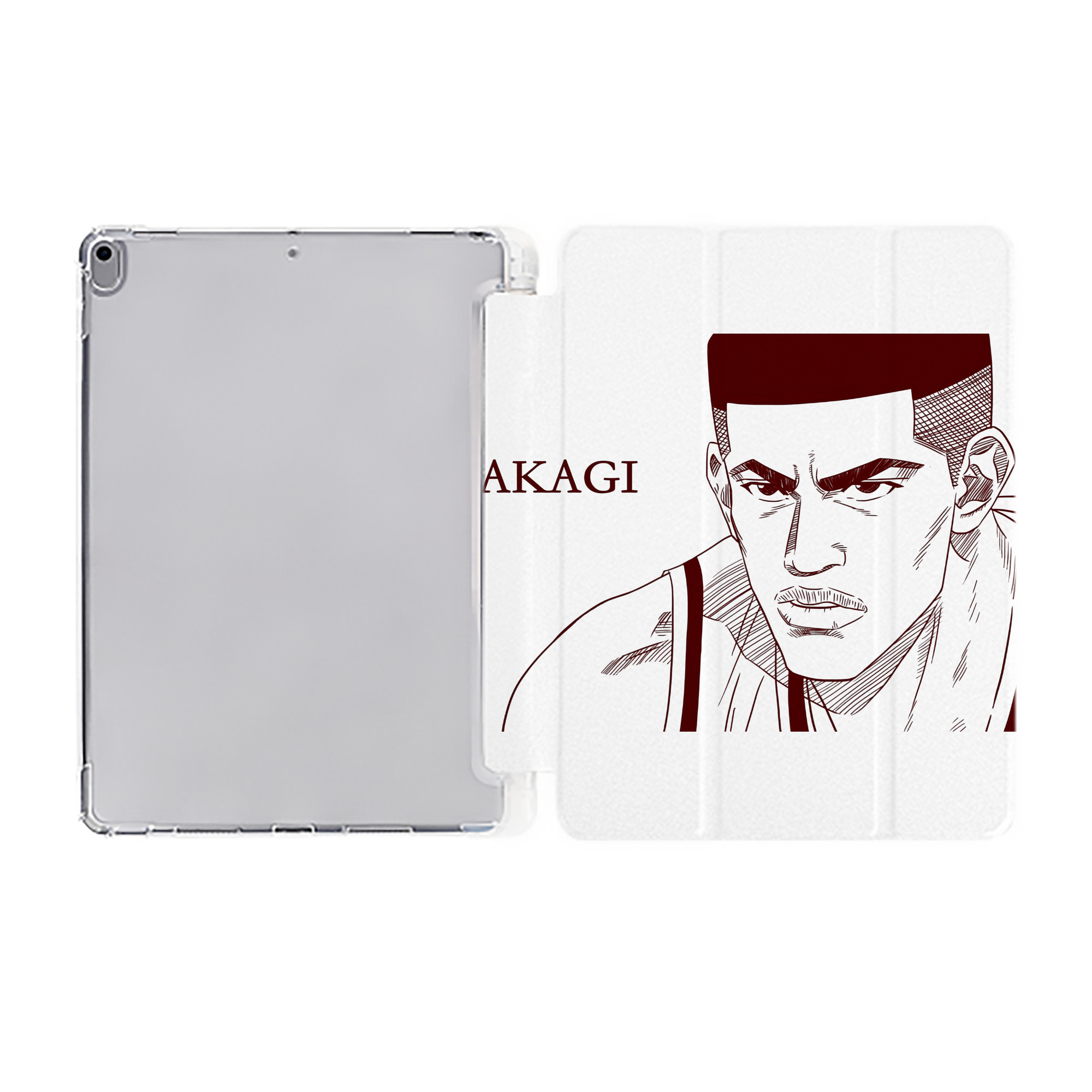 （画像用） SLAM DUNK／スラムダンク IPad ケース ペン収納付き 三つ折りスタンド PUレザー×シリコン 対応機種9.5/10.5/10.9インチ